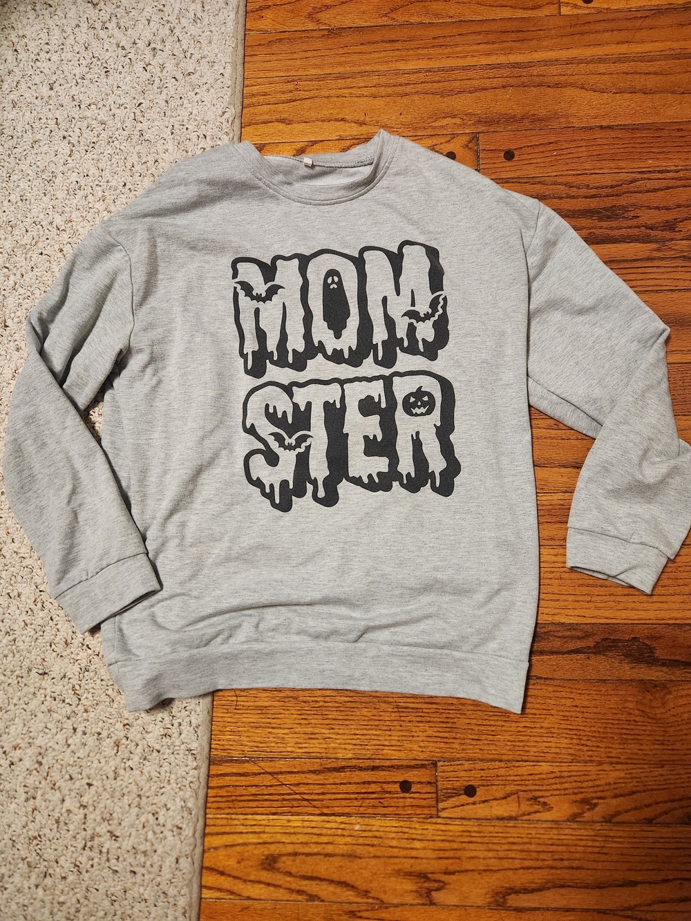Momster Graphic Sweatshirt - Gray